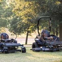 two spartan mowers