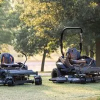 two spartan mowers