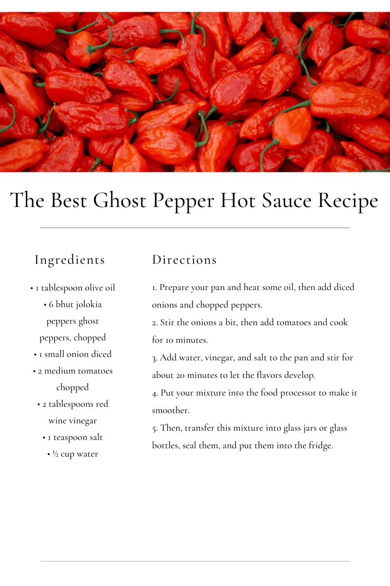 The Best Ghost Pepper Hot Sauce Recipe