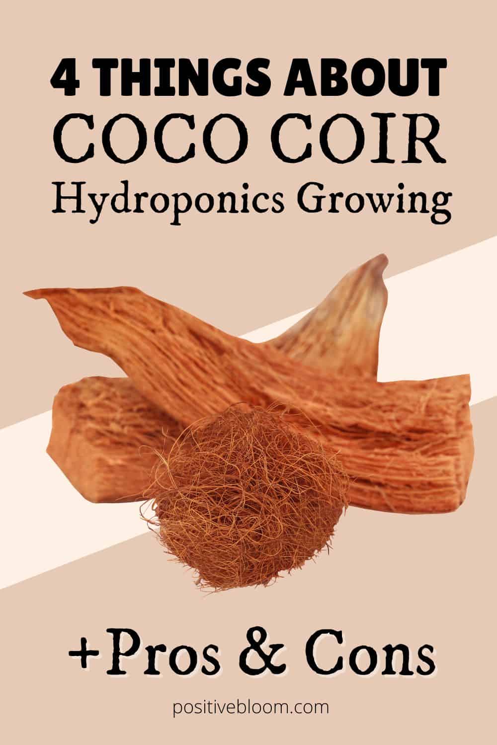 4 Things About Coco Coir Hydroponics Growing + Pros And Cons Pinterest