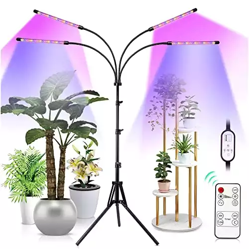 Grow Lights For Indoor Plants With Adjustable Tripod 15-60 inch