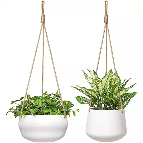 Mkono Ceramic Hanging Planter