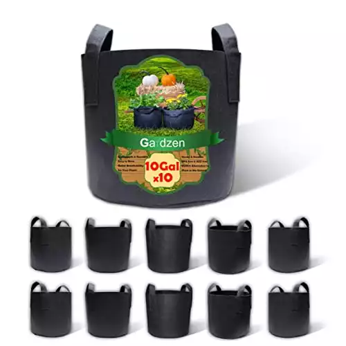 10-Pack 10 Gallon Grow Bags