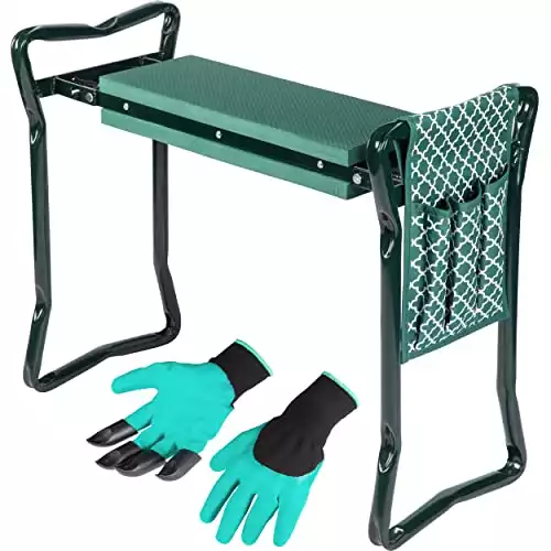 Abco Tech Garden Kneeler And Stool - Foldable Garden Seat