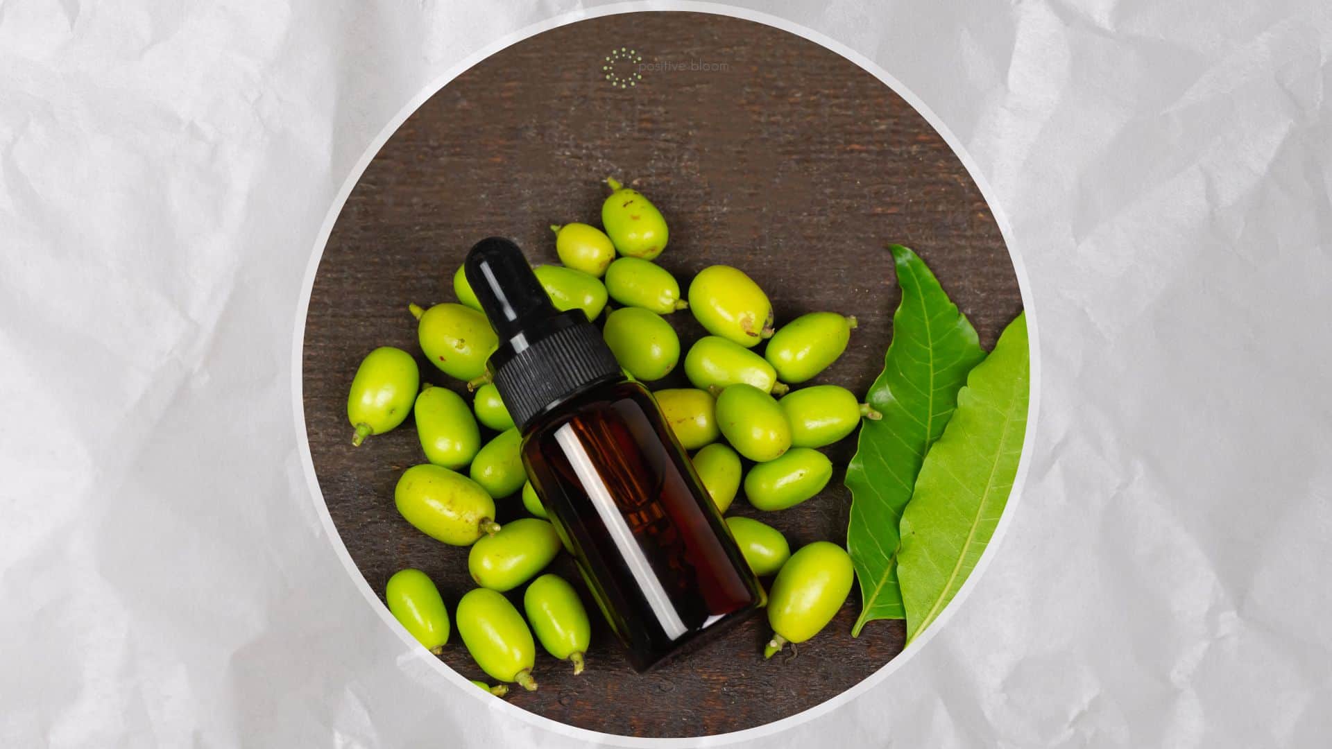 top view of neem oil
