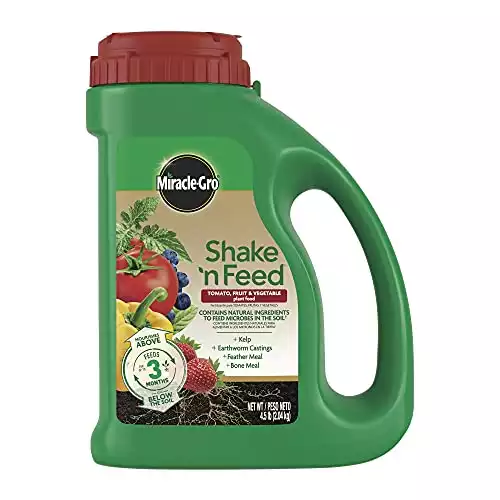 MiracleGro Shake ‘n Feed Tomato, Fruit & Vegetable Plant Food