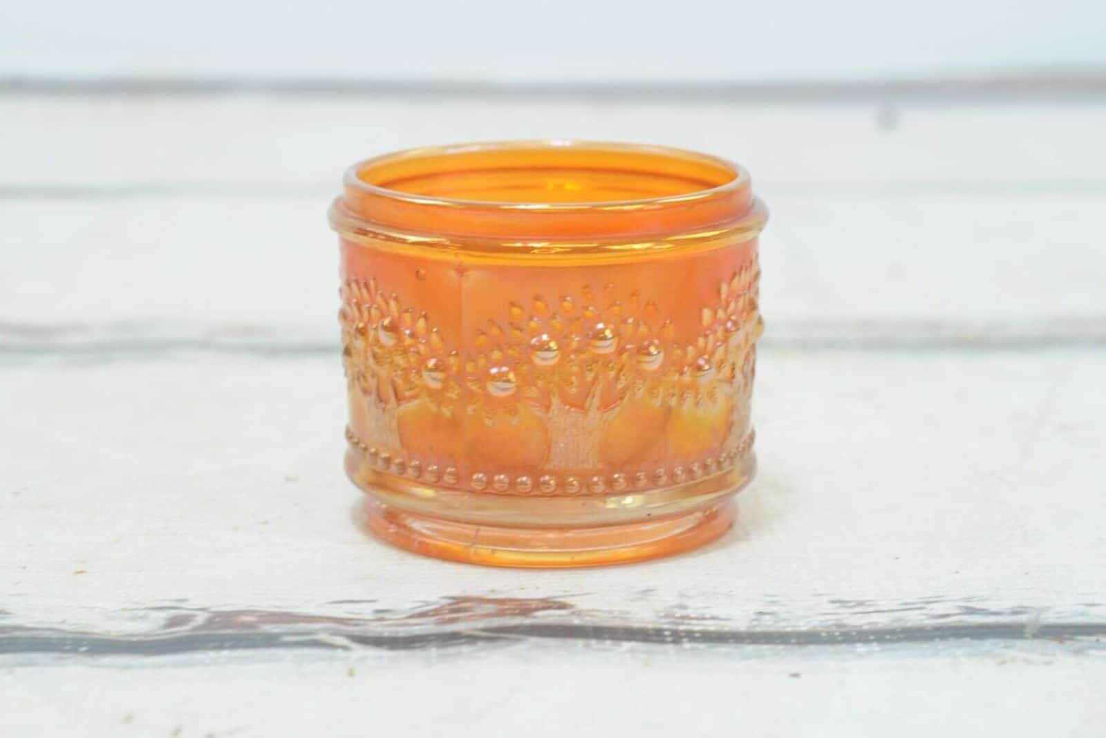 marigold food coloring in a jar