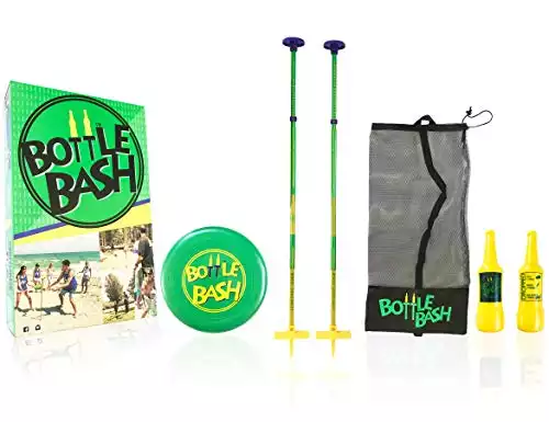 Bottle Bash Outdoor Flying Disc Game Set