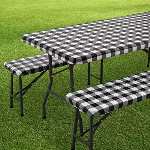 Rectangle Table And Bench Cloth Cover