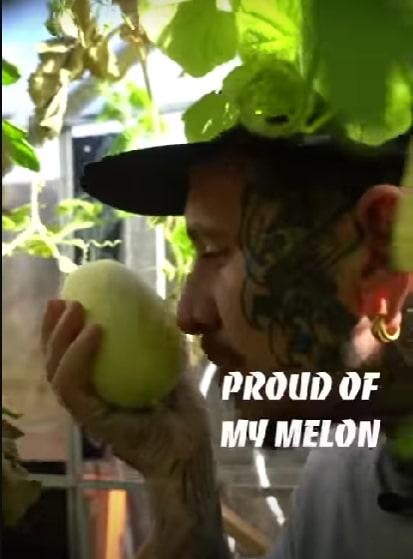 proud of his melon