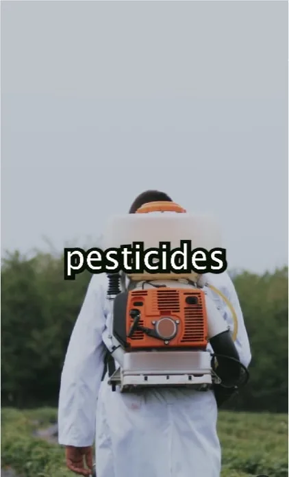 man with pesticide spray on his back