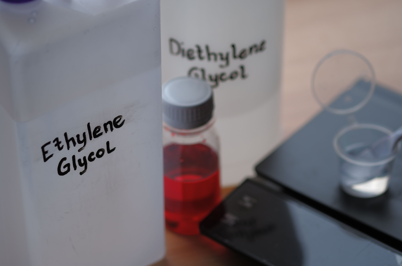 ethylene glycol in bottle