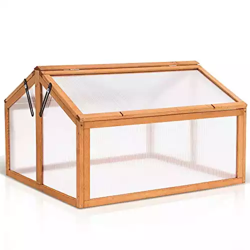 McCombo Double Box Wooden Greenhouse