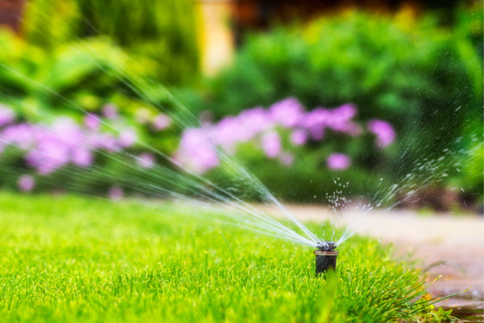 sprinkler on grass