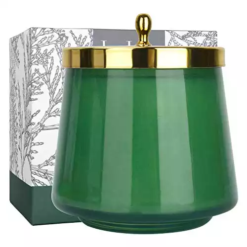 LA JOLIE MUSE Green Glass Jar Candle