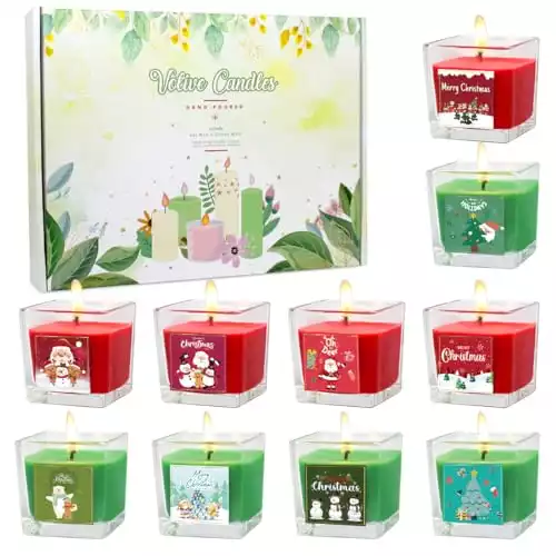 Christmas Scented Candles in Glass