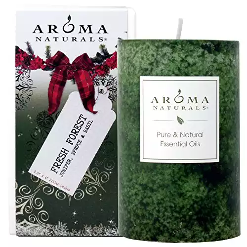 Aroma Naturals Holiday Pillar Candle