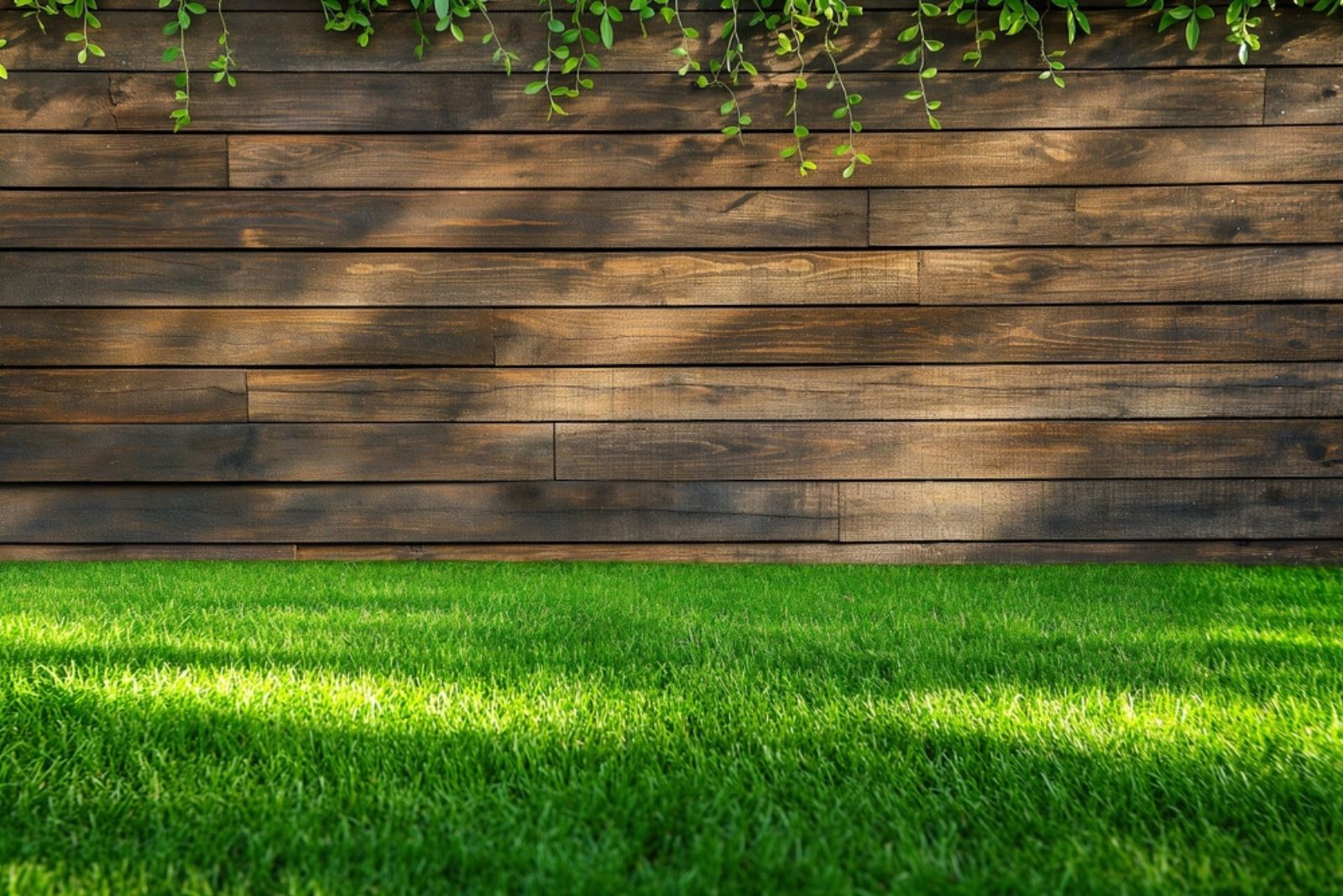 green lawn in yard