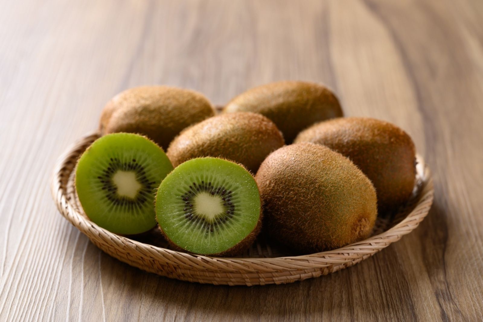 kiwi on a plate