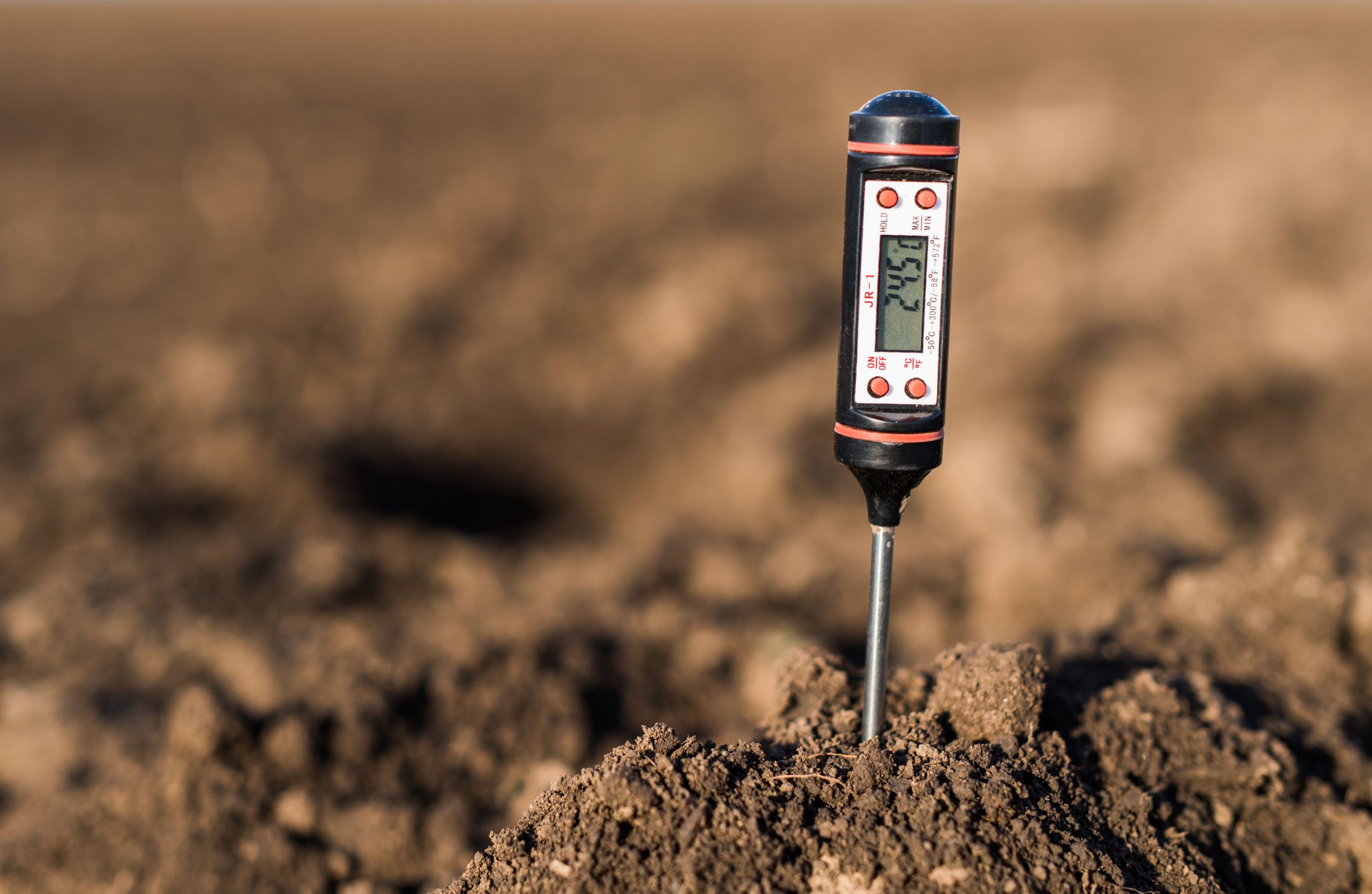 Soil meter for PH, temperature and moisture at field