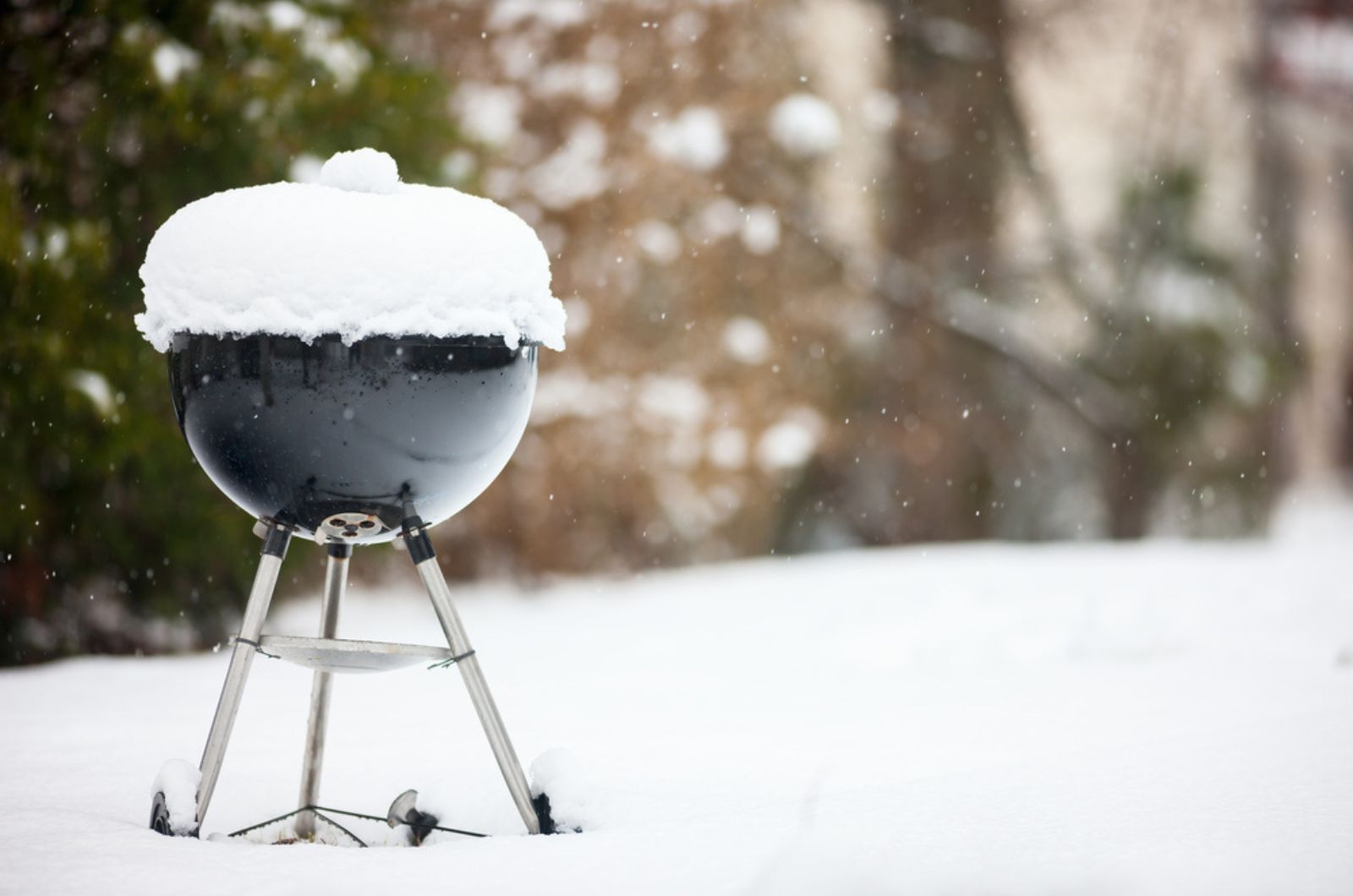 barbecue in snow