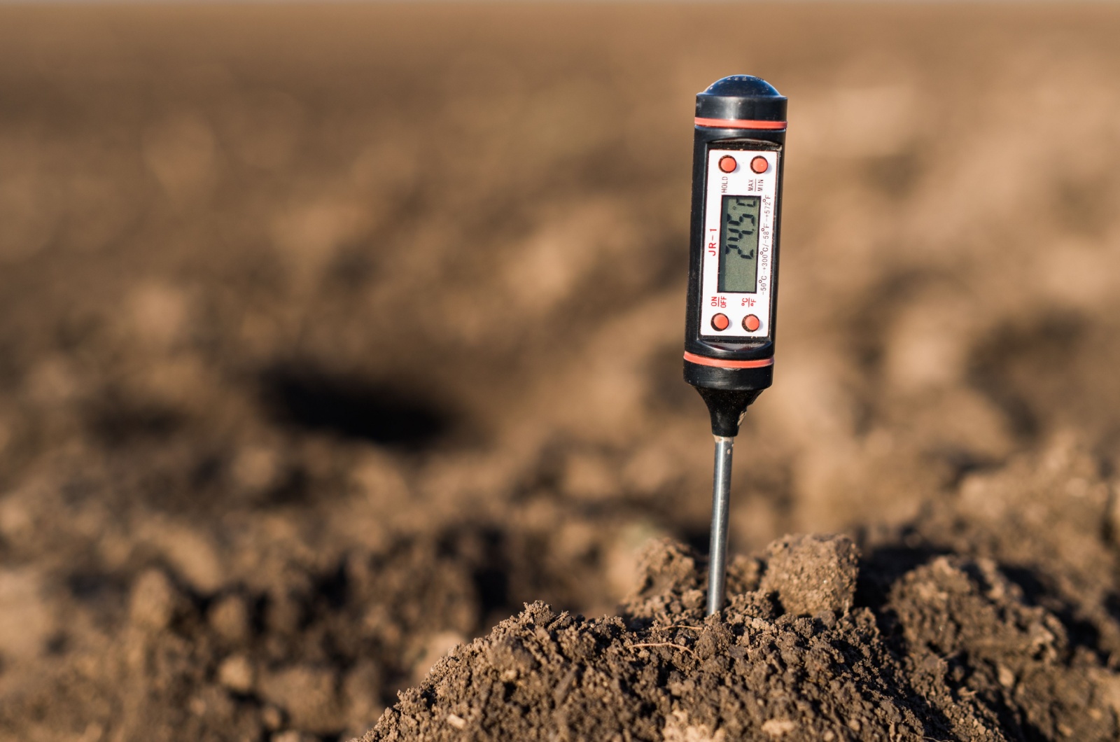 Soil meter measuring pH
