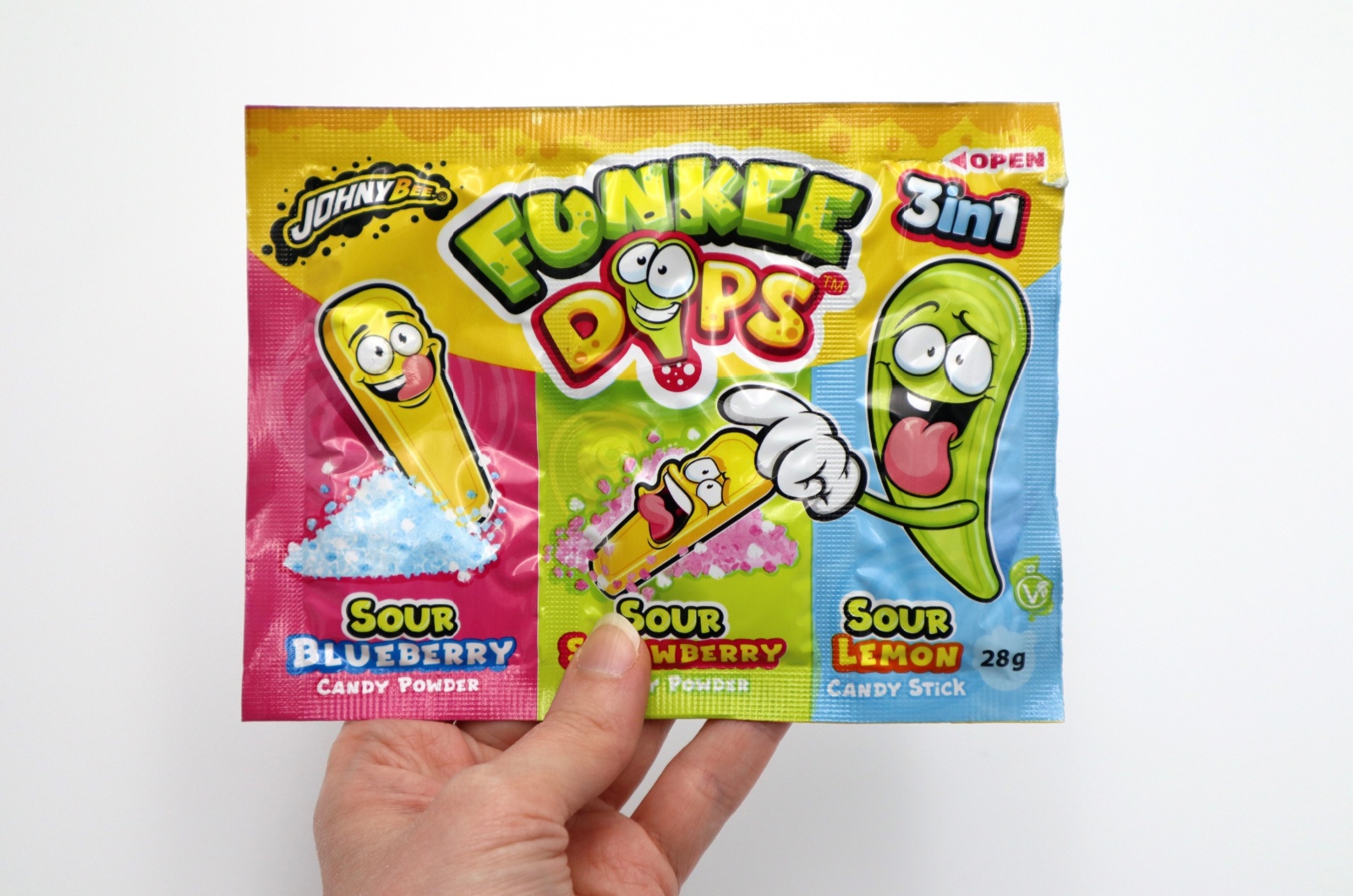 sour, fruit flavored candy