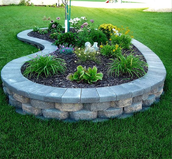 stone garden bed