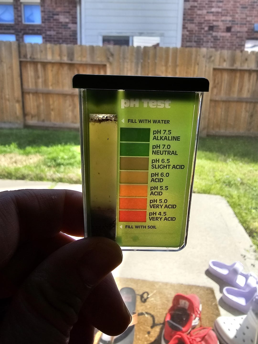 Backyard soil tests