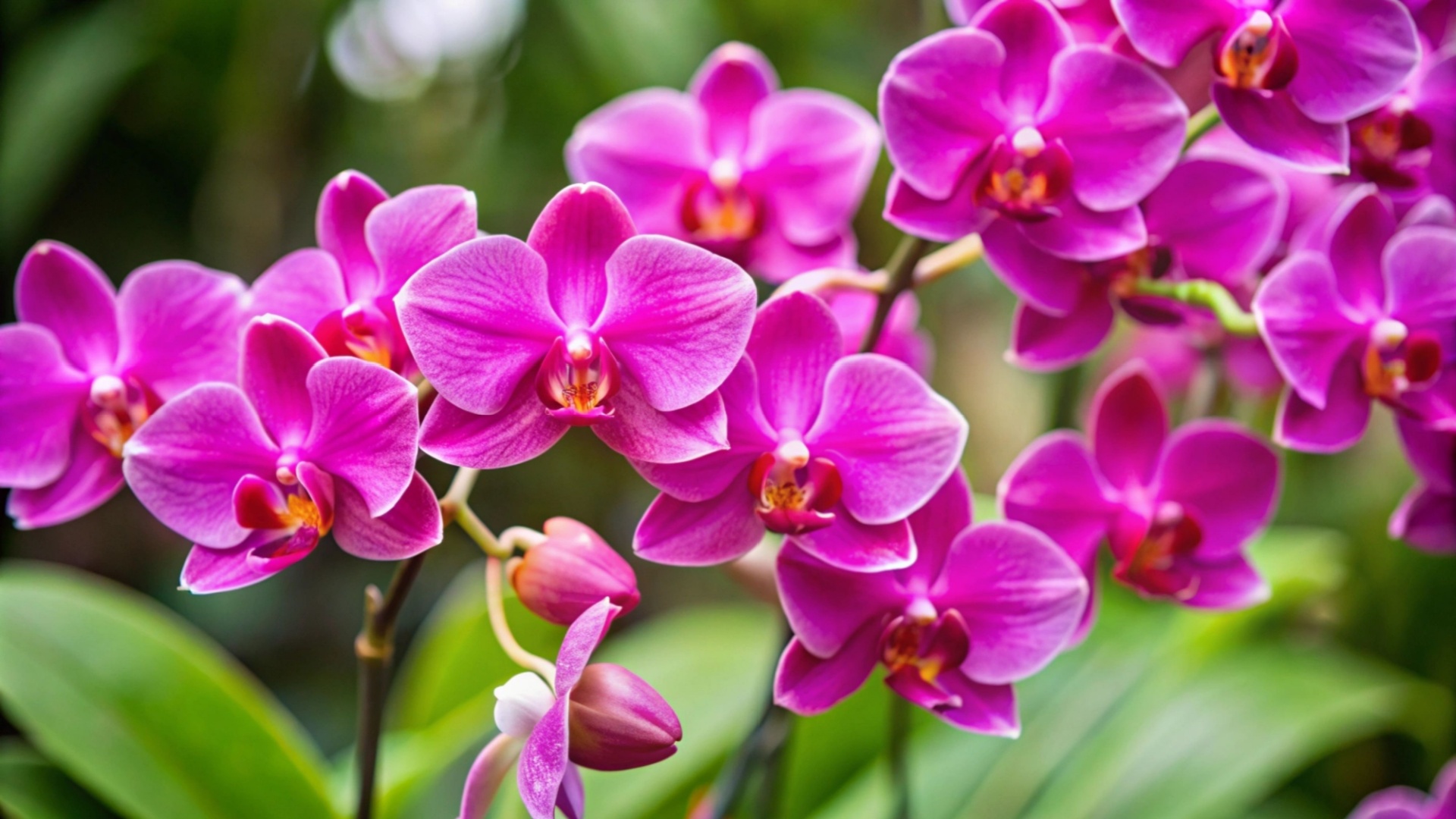 pink orchids