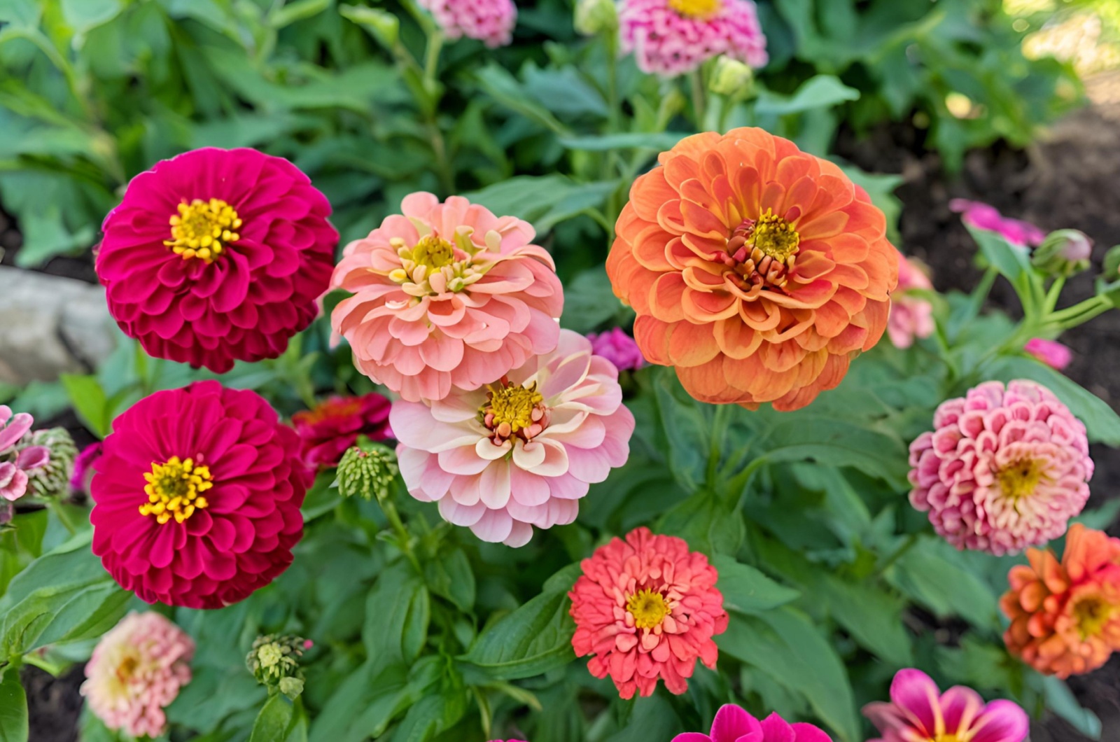 Radiant Zinnias