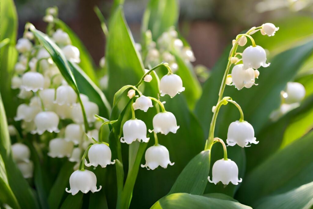 The garden is home to the charming Lily of the valley