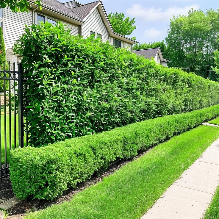 beautiful fence covered with greenery