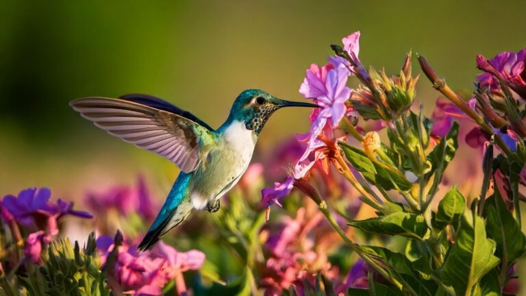 hummingbird on a flower
