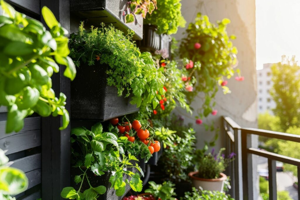 A vibrant vertical garden