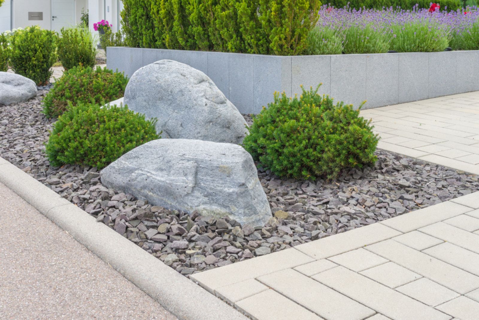 boulders in garden (1)