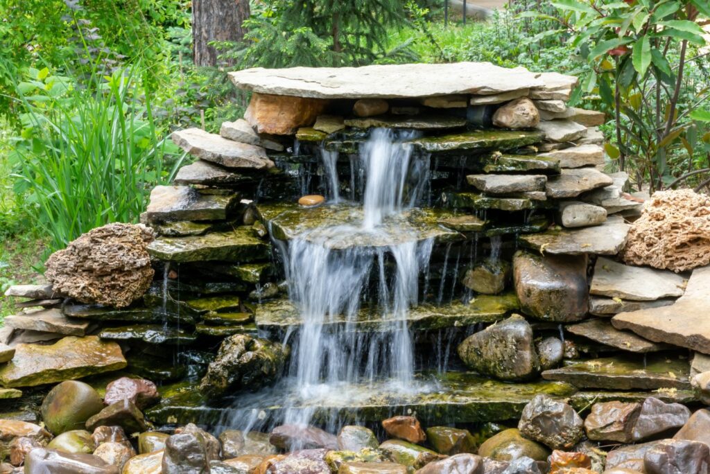 stone fountain