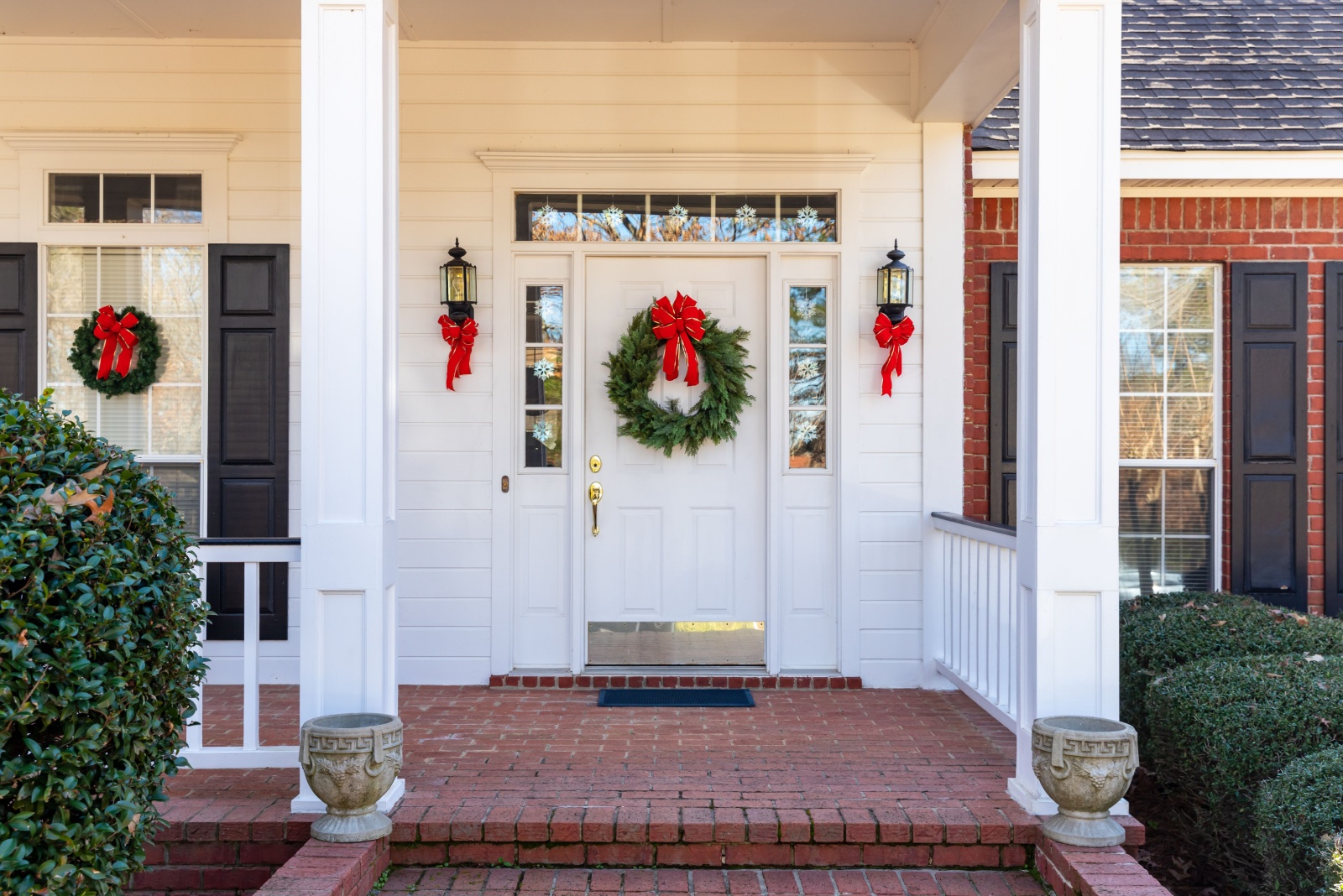 wreath on a porch