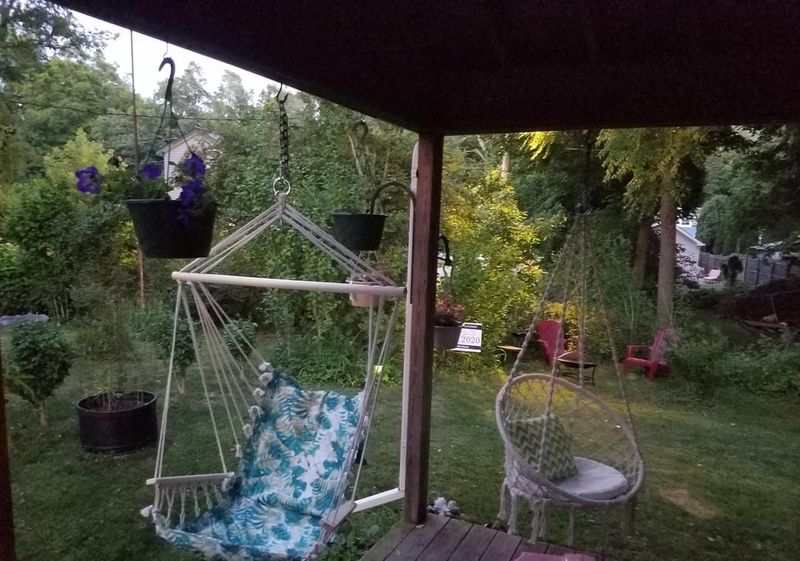 Arbor with Hanging Chair