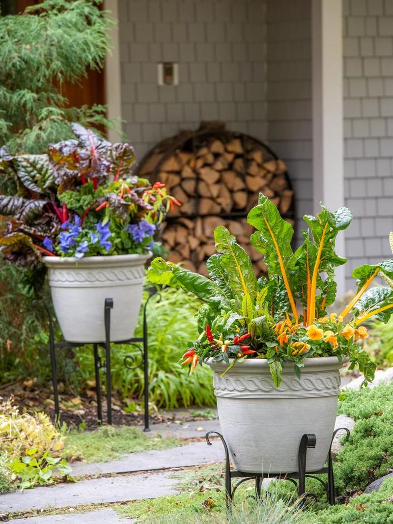 Basket Planter Stand