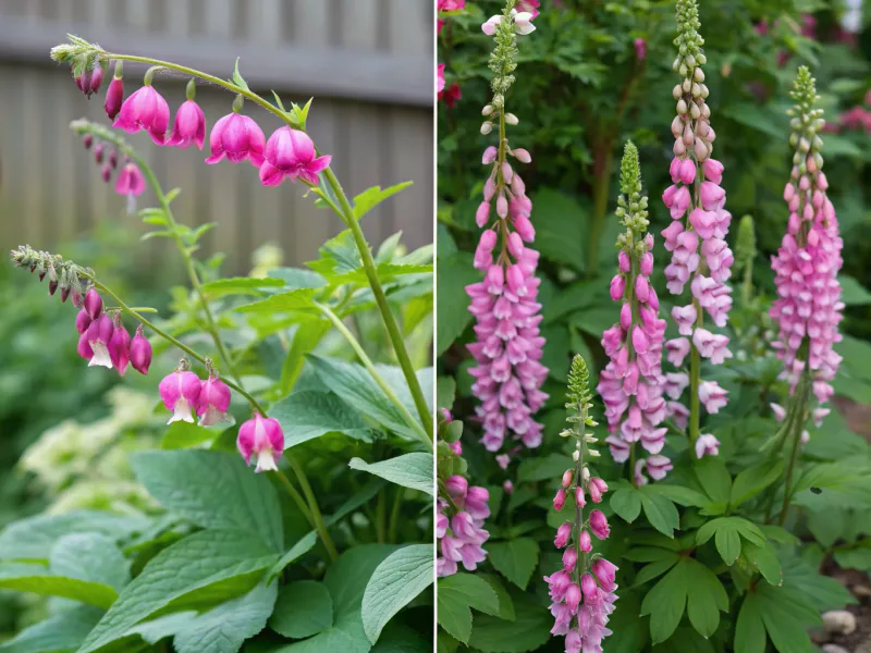 Bleeding Hearts and Foxgloves