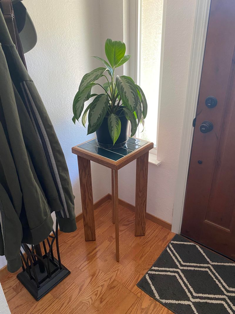 Ceramic Tile Plant Stand