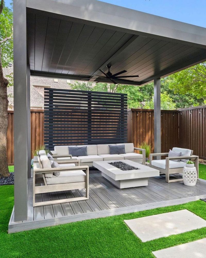 Chic Outdoor Seating Area