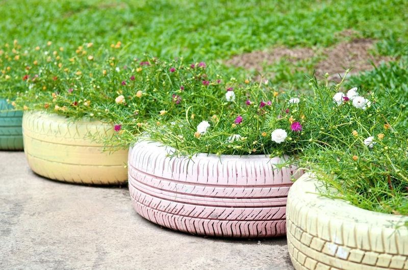 Creative Tire Planters