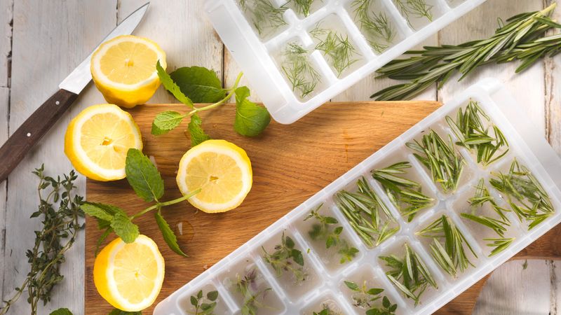 Lemon-Flavored Ice Cubes for Plants