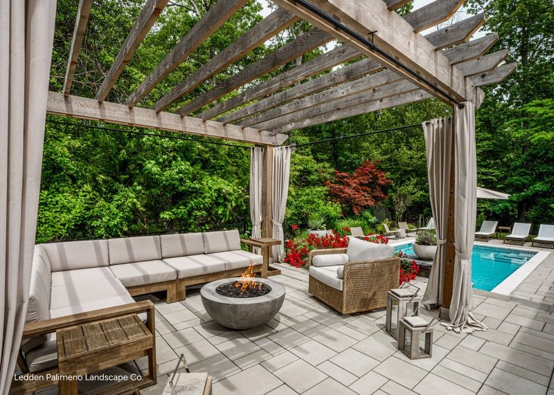 Meditative Stone Pergola