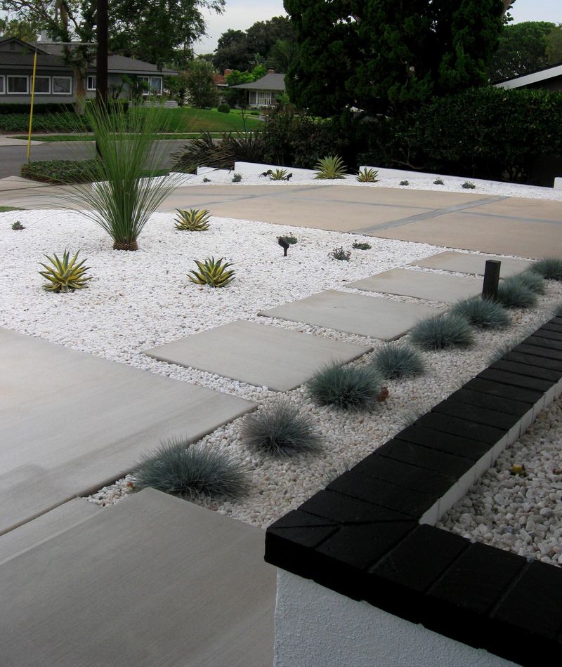 Modern Concrete Walkway