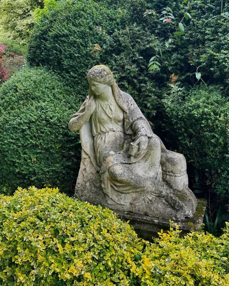 Mossy Garden Statues