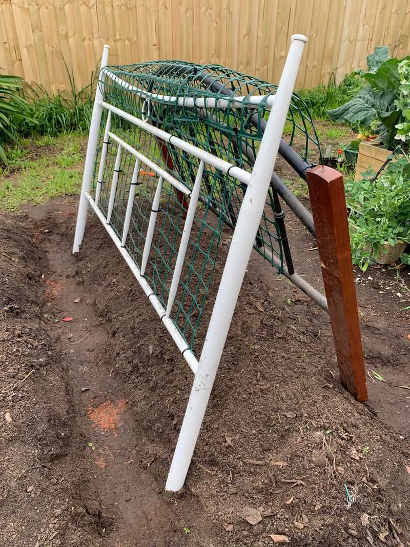 Old Bed Frame Trellis