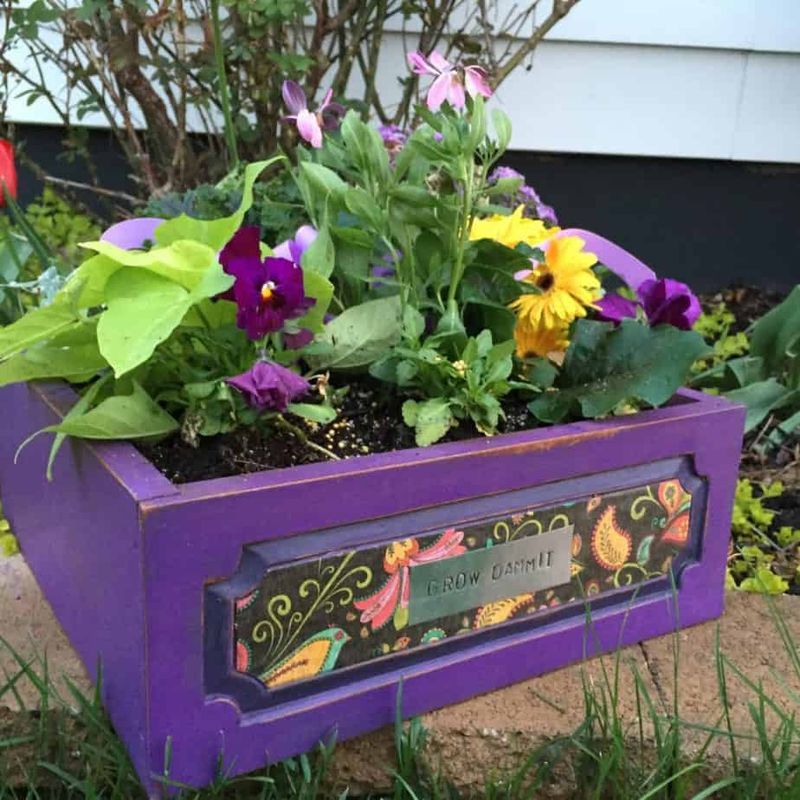 Old Drawer Planter Box